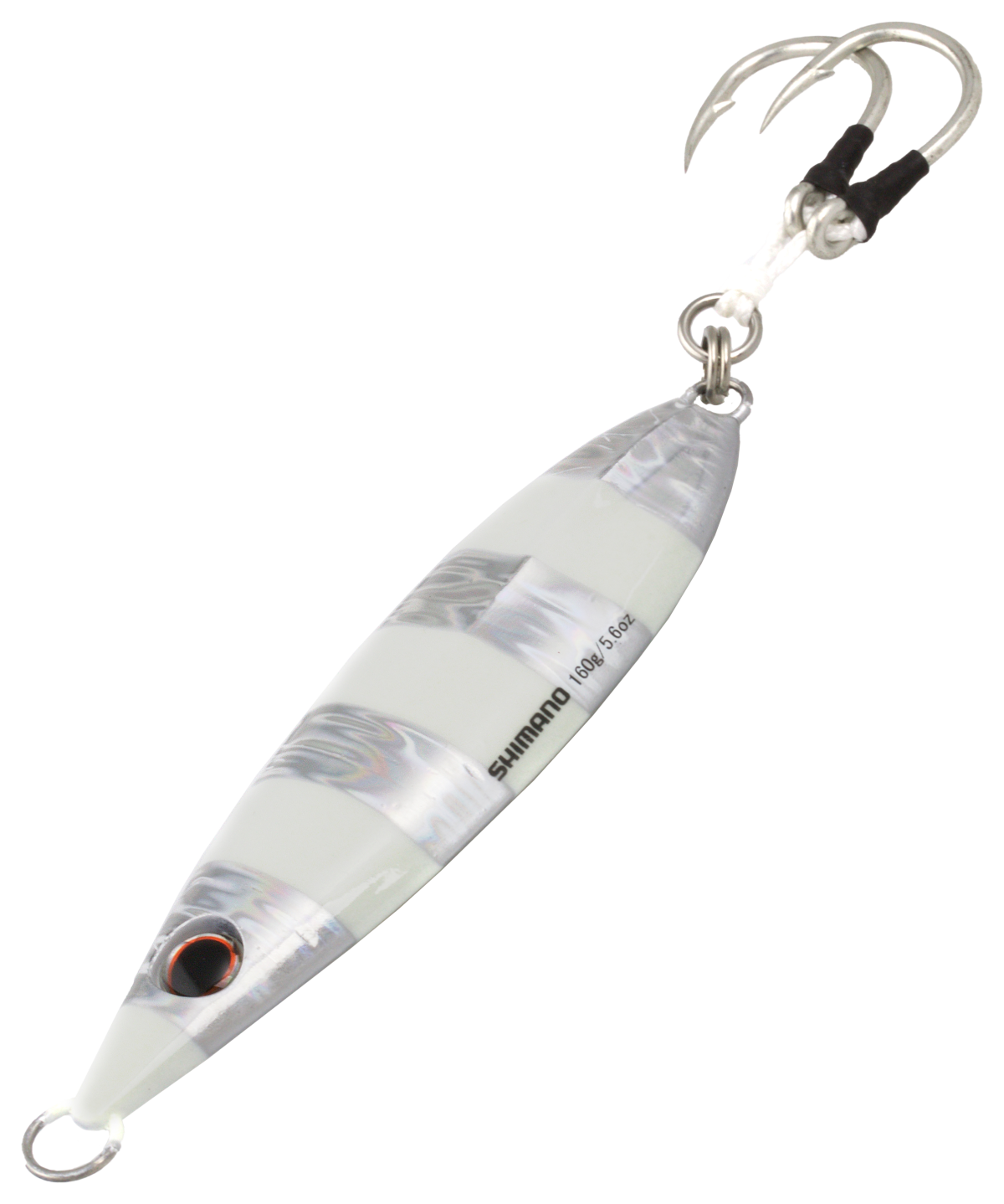 Shimano Butterfly Flat-Fall Jigs - Zebra Glow - 5-3/8"