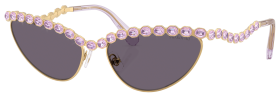 Swarovski SK7030 Sunglasses for Ladies - Gold/Violet