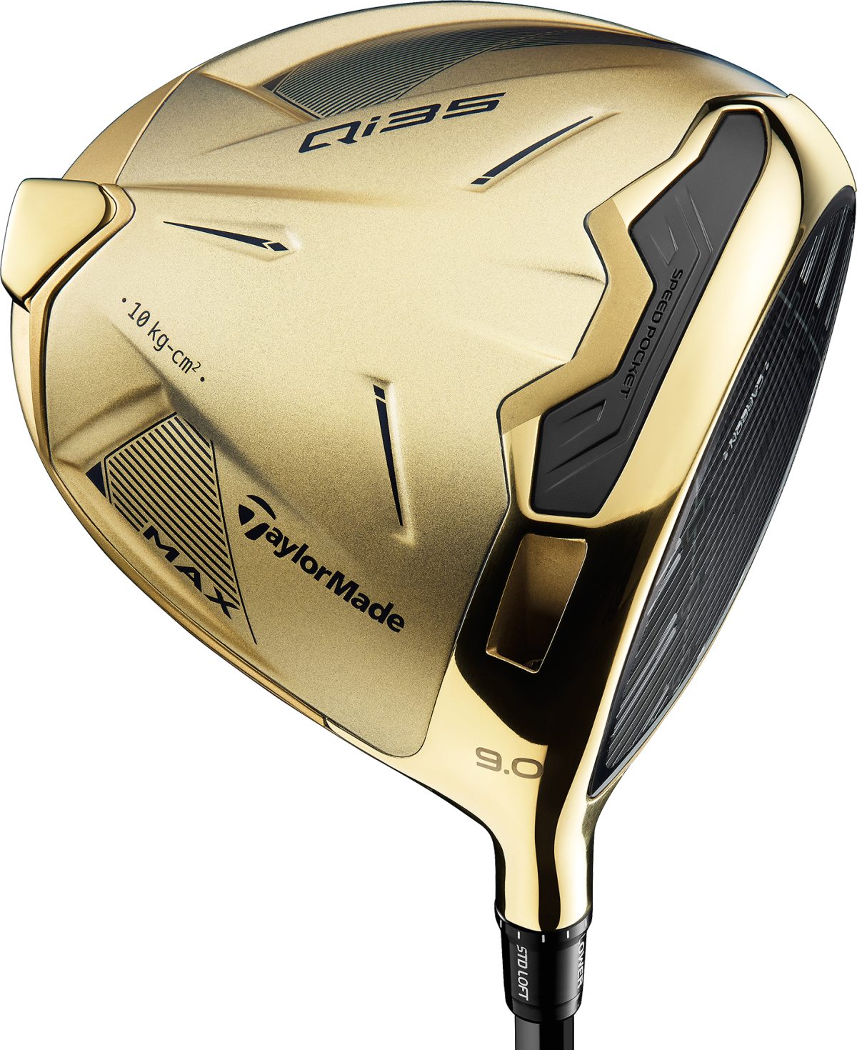 TaylorMade Qi35 Max Designer Series Precious Metals Gold Driver - RIGHT - DIAMANA T+60 5R - 10.5 - Golf Clubs