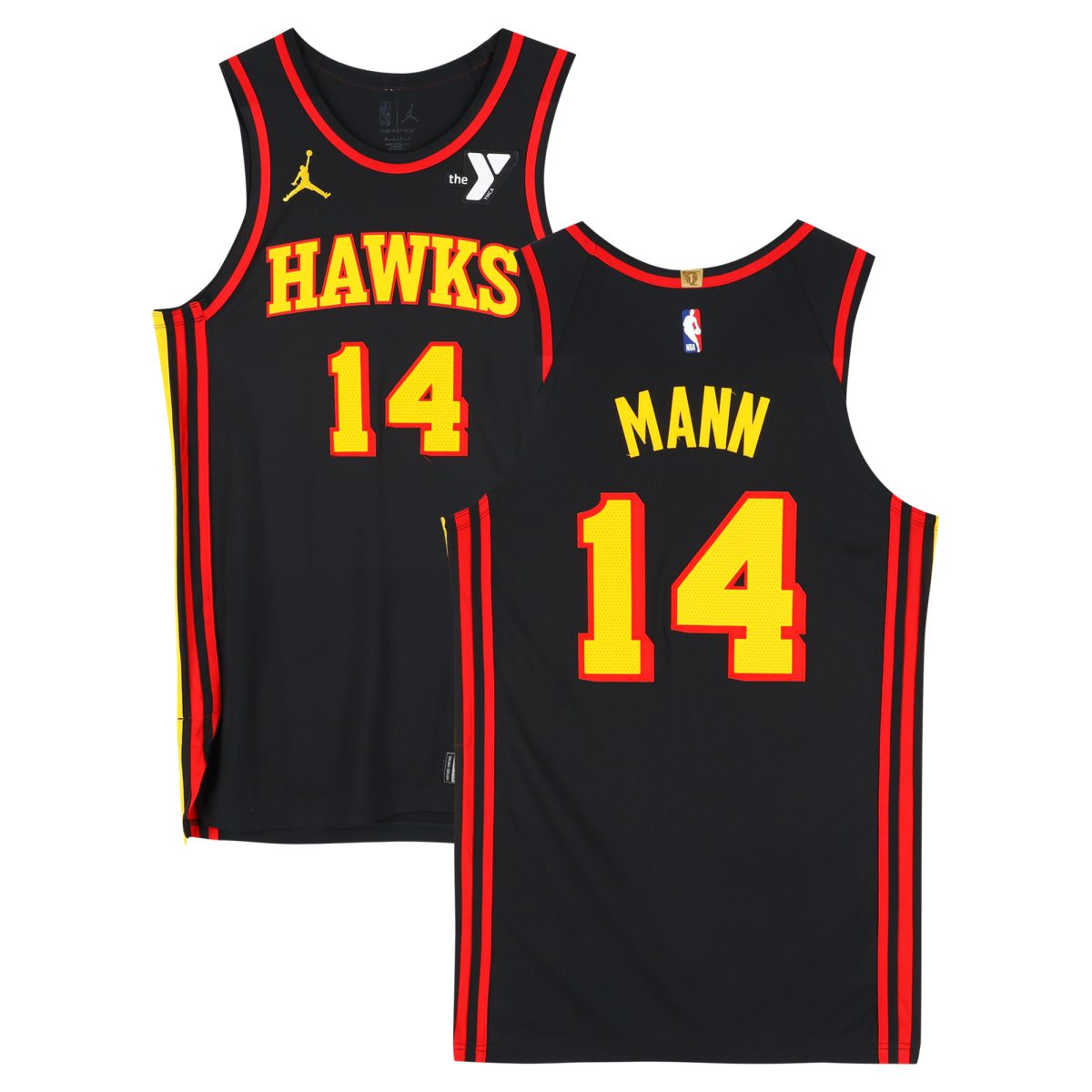 Terance Mann Atlanta Hawks Game-Used #14 Black Jordan Brand Jersey vs. Detroit Pistons on February 23, 2025 - Size 48+4