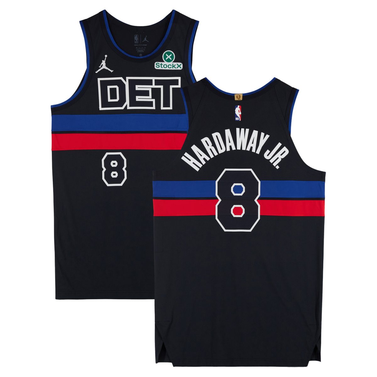 Tim Hardaway Jr. Detroit Pistons Autographed Game-Used #8 Black Jordan Brand Jersey vs. Memphis Grizzlies on April 5, 2025 - Size 48+4
