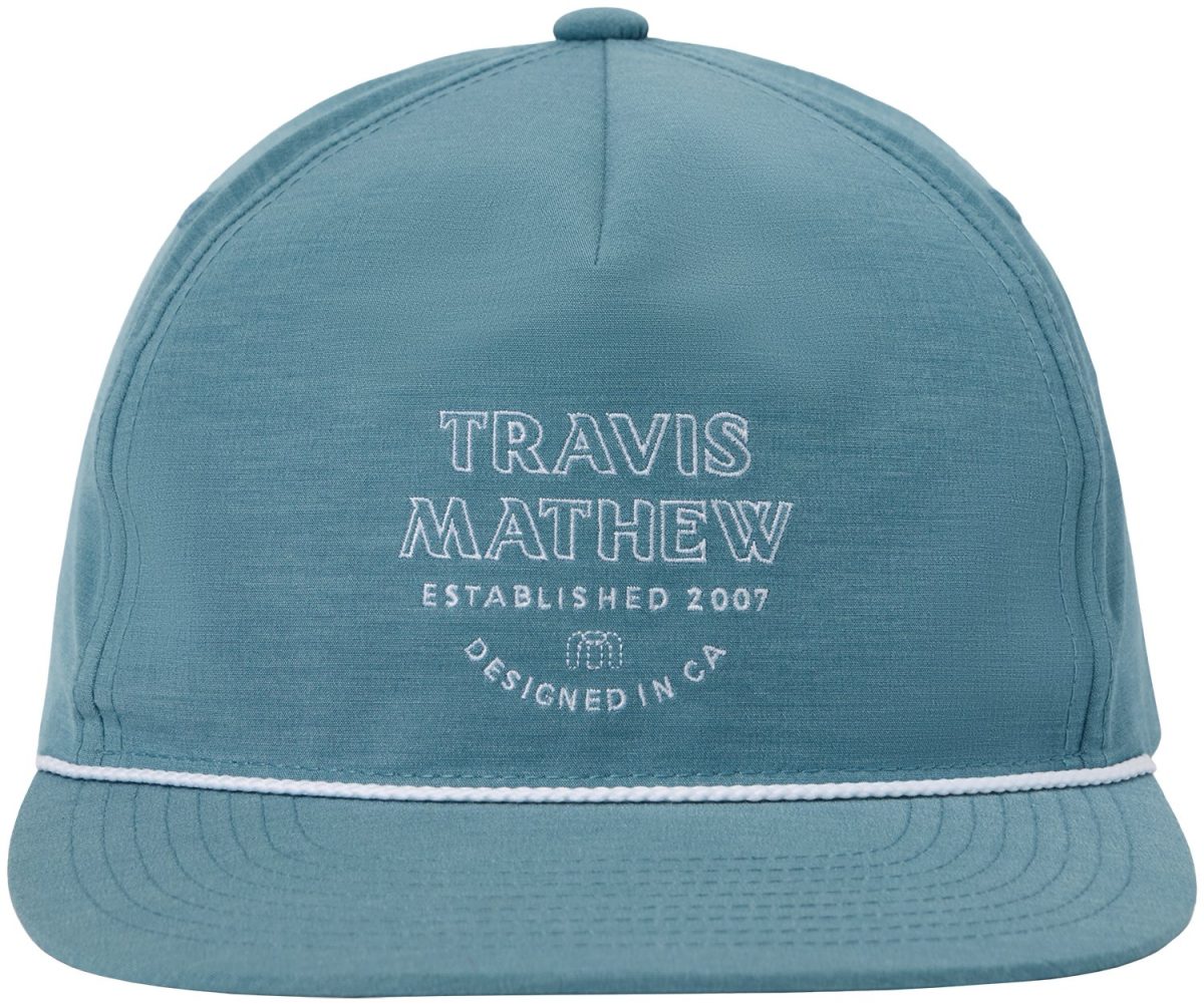 TravisMathew Hidden Agenda Snapback Men's Golf Hat - Blue