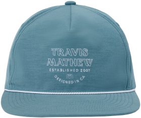 TravisMathew Hidden Agenda Snapback Men's Golf Hat - Blue