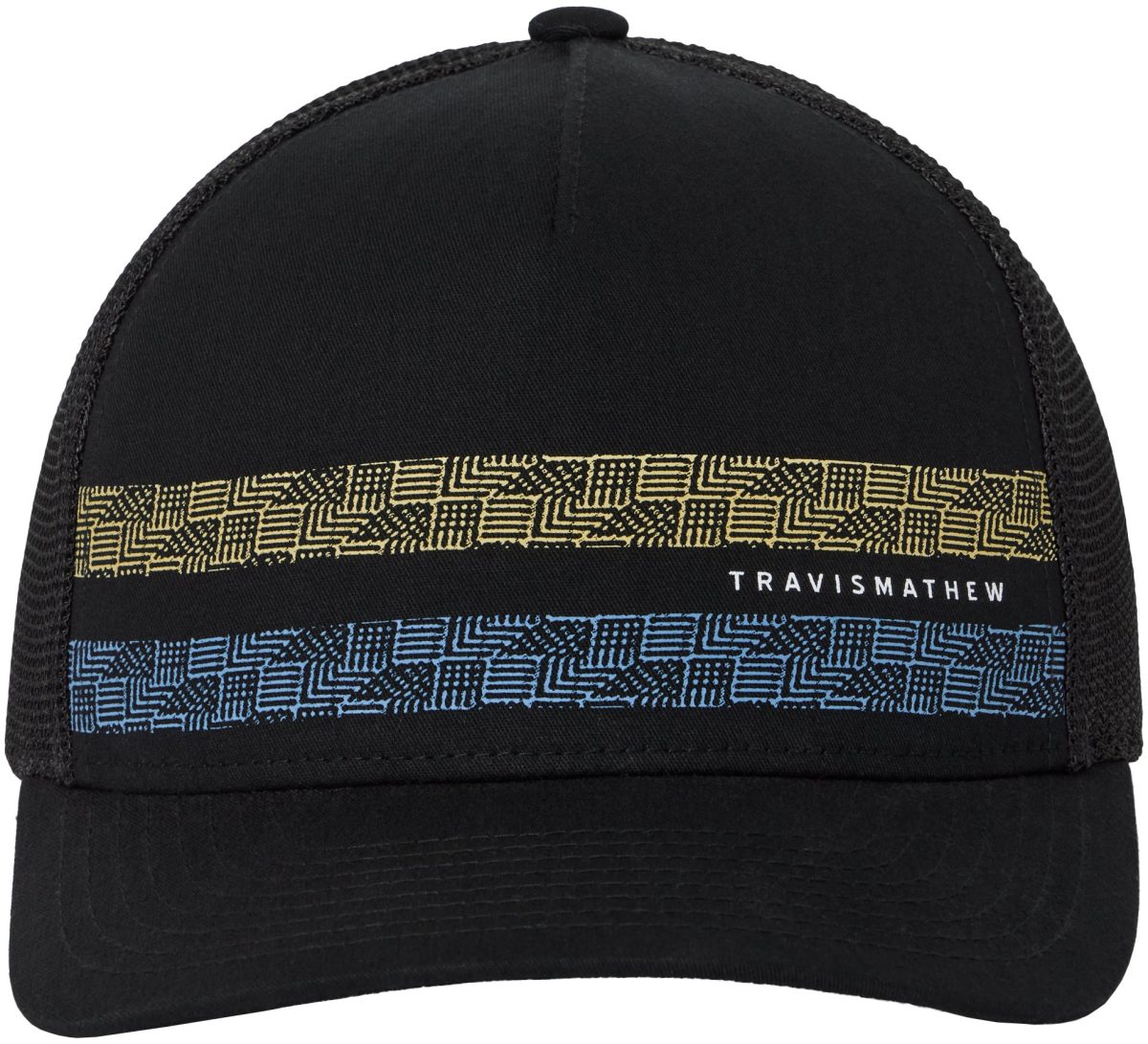TravisMathew Holding Pattern Snapback Men's Golf Hat - Black