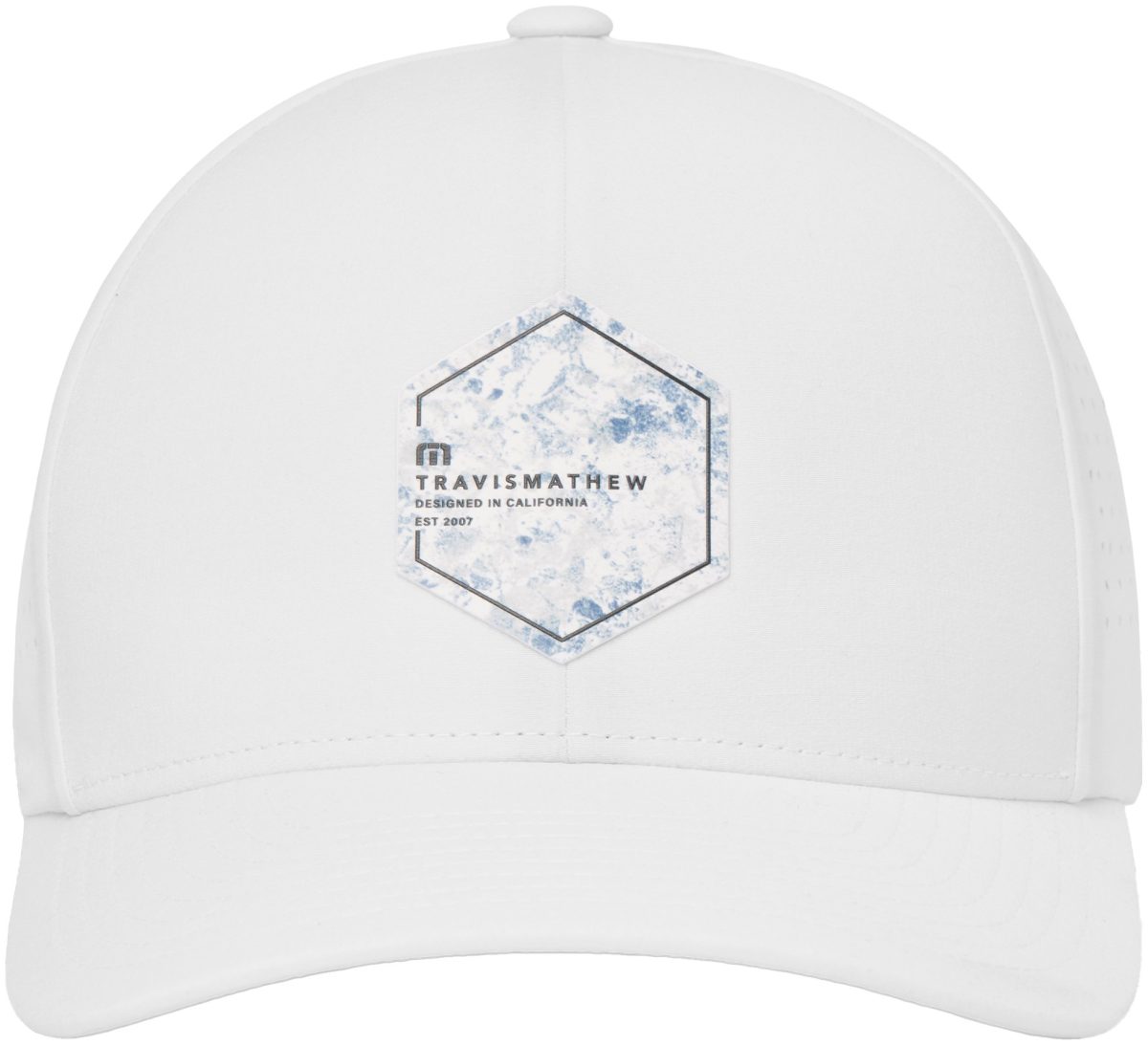 TravisMathew Ocean Vessel Snapback Men's Golf Hat - White