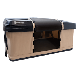 Trustmade Nomad Hard-Shell Rooftop Tent - Black/Beige