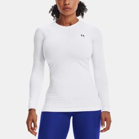 Under Armour ColdGear Crew Women's Running Apparel White, Size Small