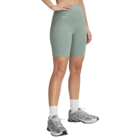 Under Armour Motion Bike Shorts for Ladies - Silica Green/Hydro Green - L