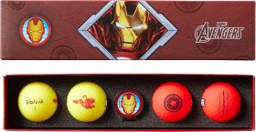 Volvik Vivid Soft Marvel Golf Ball Gift Set 2025 - Iron Man