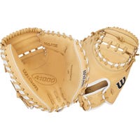 Wilson A1000 CM33 33" Baseball Catcher's Mitt - Blonde - 2025 Model Size 33 in