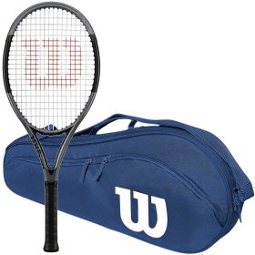 Wilson H2 Hyper Hammer Tennis Racquet Bundled w Advantage 2.5 Tennis Bag (Navy)