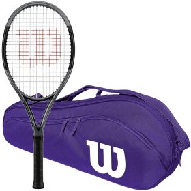 Wilson H2 Hyper Hammer Tennis Racquet Bundled w Advantage 2.5 Tennis Bag (Purple)