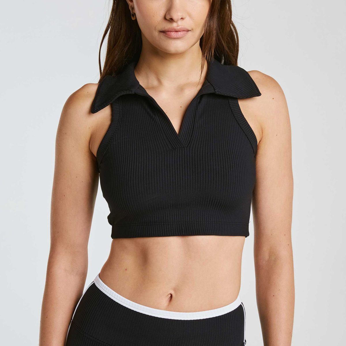 Year of Ours Gabriela Rib Bra Women's Running Apparel Black, Size XS