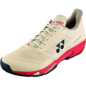 Yonex Men's Power Cushion AD-ACCEL All Court Tennis Shoes (Sand/Beige)
