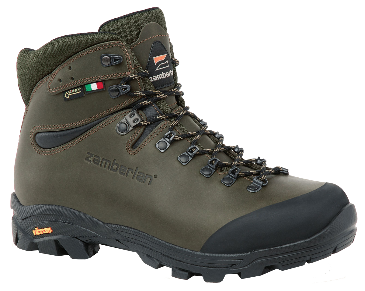 Zamberlan 1007 Vioz Hike GTX RR Waterproof Hiking Boots for Men - Waxed Forest - 12M