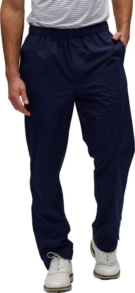 Zero Restriction Packable Men's Golf Rain Pants - 30 Inch Inseam - Blue, Size: Large