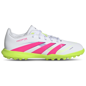 adidas Boys adidas Predator Club Turf - Boys' Grade School Soccer Shoes Lucid Lemon/White/Lucid Pink Size 2.0