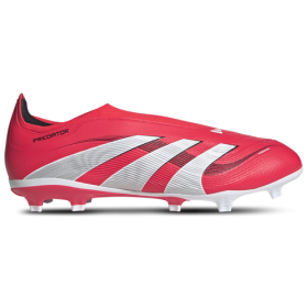 adidas Mens adidas Predator League Laceless FG - Mens Soccer Shoes Black/White/Lucid Red Size 10.0