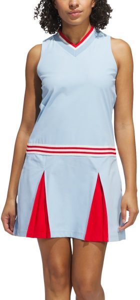 adidas Womens Originals TWISTKNIT Sleeveless Golf Dress - Blue, Size: Large