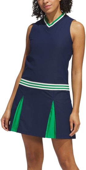 adidas Womens Originals TWISTKNIT Sleeveless Golf Dress - Blue, Size: X-Small