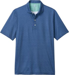 johnnie-O Top O The Morning Featherweight Performance Men's Golf Polo - Green, Size: Large