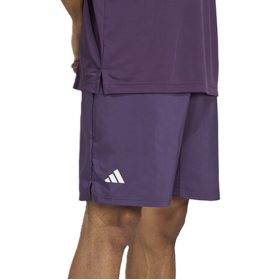 Adidas Men's Club 3 Stripe Tennis Shorts 7 Inch (Plum)