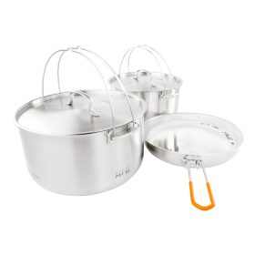 GSI Outdoors Glacier Stainless Steel Troop Cookset