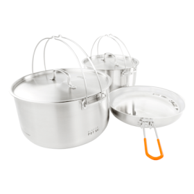 GSI Outdoors Glacier Stainless Steel Troop Cookset