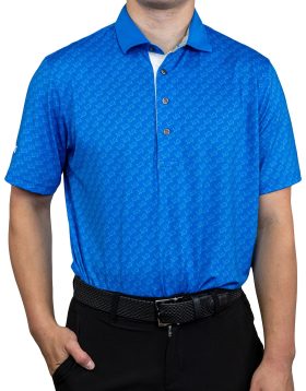 Greyson x Detroit Lions Icon Men's Golf Polo - Blue, Size: Large