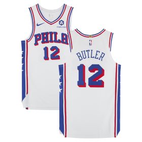 Jared Butler Philadelphia 76ers Game-Used #12 White Nike Jersey vs. New York Knicks on April 1, 2025 - Size 46+4