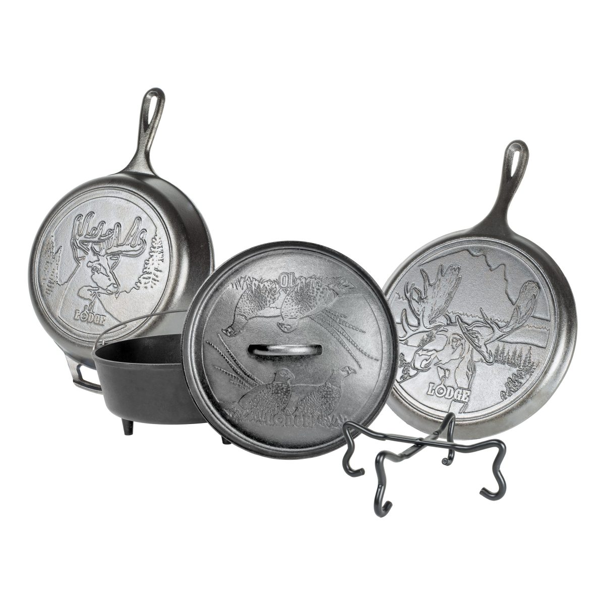 Lodge Wildlife Series 5-Piece Outdoor Cooking Set