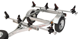 Malone MicroSport LowBed 2-Kayak SaddleUp Trailer Package