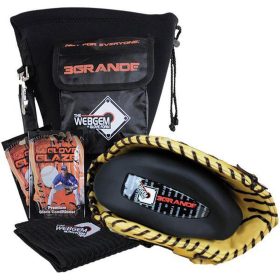 No Errors Webgem 3 Grande First Base Glove and Mitt Care in Gray