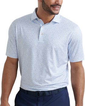 Peter Millar Finch Performance Jersey Men's Golf Polo - White, Size: Small