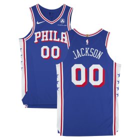 Reggie Jackson Philadelphia 76ers Game-Used #00 Royal Nike Jersey vs. Chicago Bulls on January 25, 2025 - Size 48+4