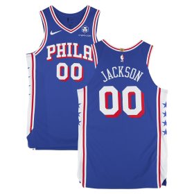 Reggie Jackson Philadelphia 76ers Game-Used #00 Royal Nike Jersey vs. Denver Nuggets on January 21, 2025 - Size 48+4