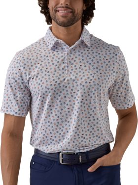 Straight Down Oakmont Men's Golf Polo - White, Size: Large