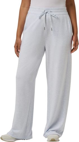 TravisMathew Womens Cloud Terry Wide Leg Golf Pants - Blue, Size: Large