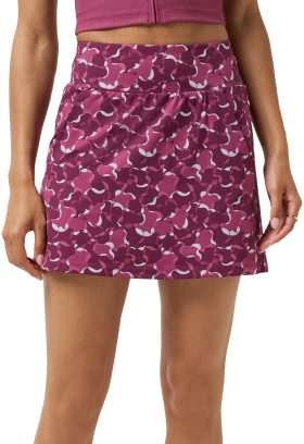 TravisMathew Womens Game Set Match Golf Skort - Red, Size: Large