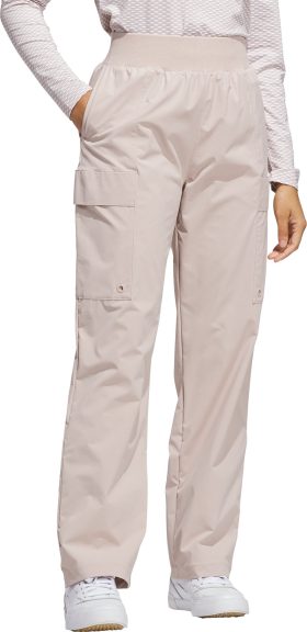adidas Womens Beyond Twistweave Lined Cargo Golf Pants - Khaki, Size: Large